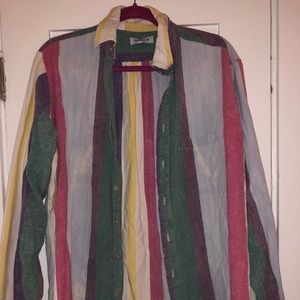 VINTAGE Striped Flannel
